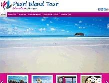 Tablet Screenshot of pearlislandtour.com